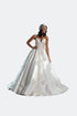INLAID WEDDING DRESS WITH MOVEABLE BALLOON SLEEVE DETAIL - Barrus London