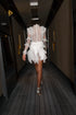 FRENCH LACE, FLOUNCE AND SEE THROUGH DRESS - Barrus London