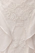 INLAID, FRENCH LACE WEDDING DRESS WITH FLOUNCE SLEEVE AND HIP DETAIL - Barrus London