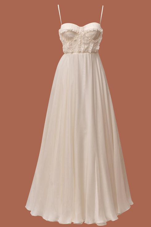 SILK BRA FORM WEDDING DRESS - Barrus London