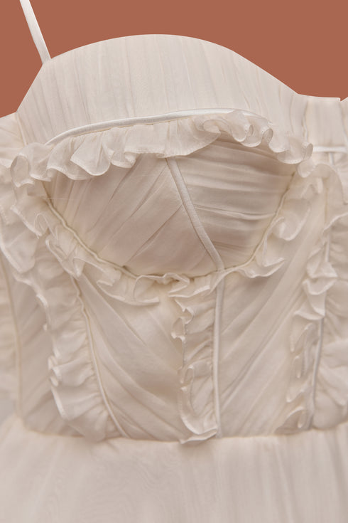 SILK BRA FORM WEDDING DRESS - Barrus London