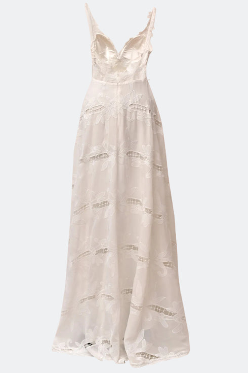 WEDDING DRESS WITH SEE-THROUGH DETAIL - Barrus London