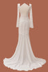 CUT BACK WEDDING DRESS WITH SEE THROUGH DETAIL - Barrus London