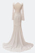 CUT BACK WEDDING DRESS WITH SEE THROUGH DETAIL - Barrus London