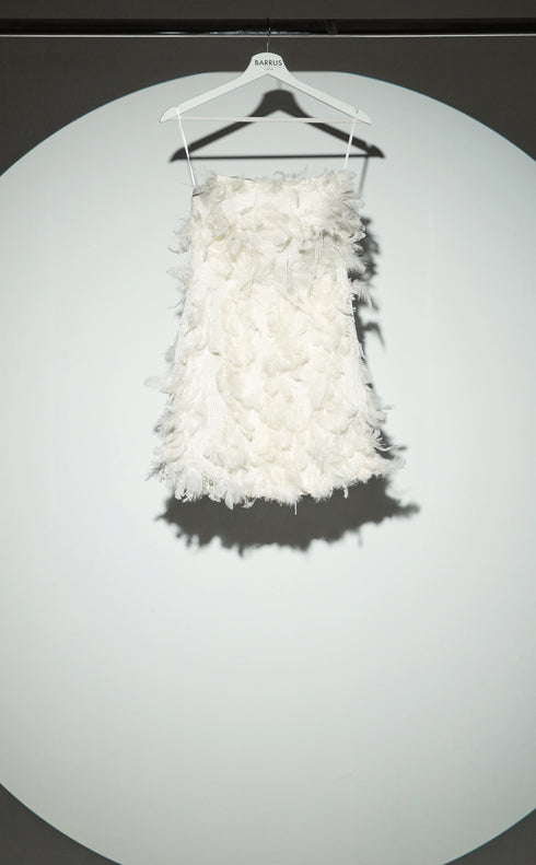 Rana Feathered Mini Dress