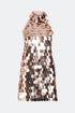 Mini Rose Gold Sequin Dress Femma