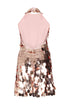 Mini Rose Gold Sequin Dress Femma