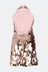 Mini Rose Gold Sequin Dress Femma