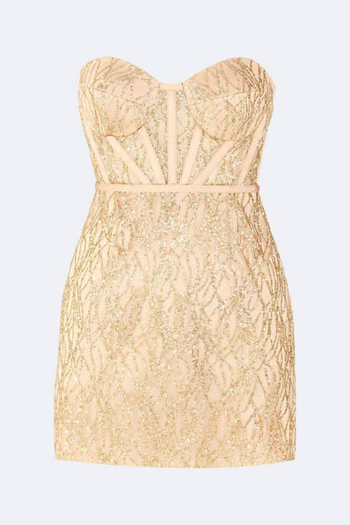 Mira Bra Form Nude Mini Dress