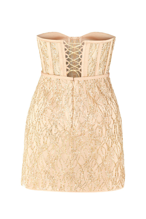 Mira Bra Form Nude Mini Dress