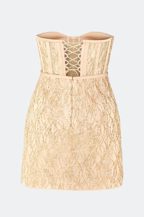 Mira Bra Form Nude Mini Dress