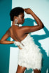 Rana Feathered Mini Dress