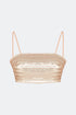 Bellatrix Bronz Nude Crop Top