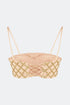 Kraz Nude Gold Crop Top