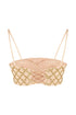 Kraz Nude Gold Crop Top