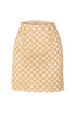 Kraz Nude Gold Mini Skirt