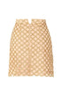 Kraz Nude Gold Mini Skirt