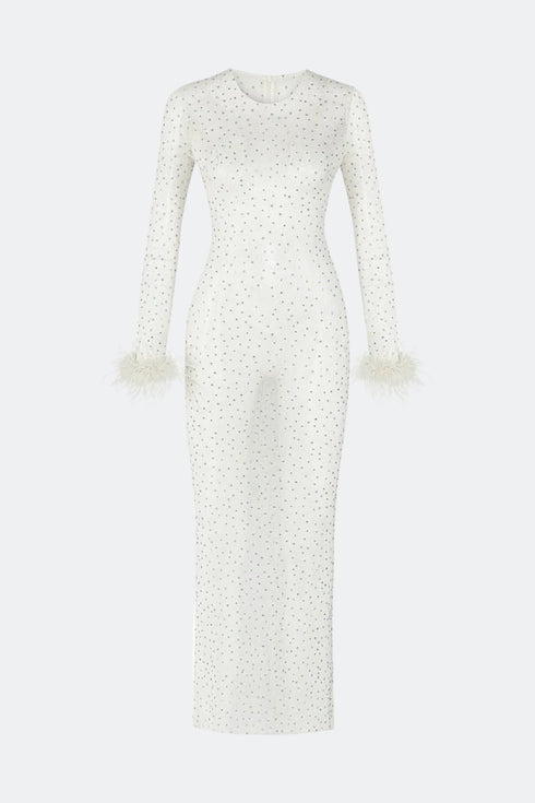 White Tulle Bodycon Dress