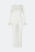 White Tulle Bodycon Dress
