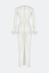 White Tulle Bodycon Dress