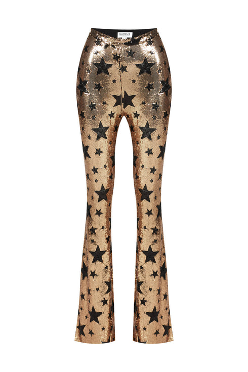 Vega Shine High Waist Flare Trousers