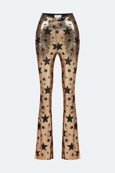 Vega Shine High Waist Flare Trousers