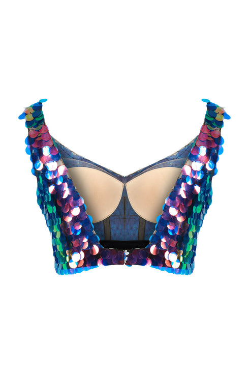Iris Sequin Crop Top