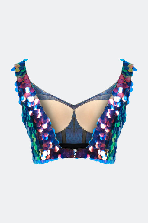 Iris Sequin Crop Top