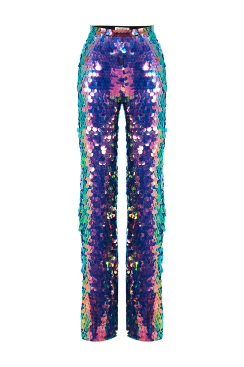 Iris Sequin High Waist Palazzo