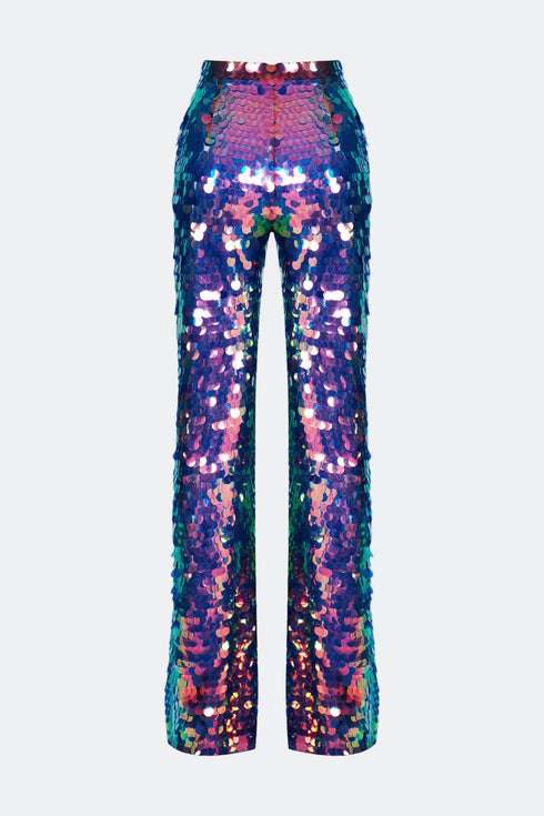 Iris Sequin High Waist Palazzo