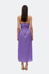 Paisley Purple Chain Detailed Satin Dress