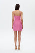 Carnation Pink Corset Mini Dress