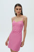 Carnation Pink Corset Mini Dress