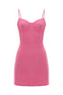 Carnation Pink Corset Mini Dress