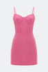 Carnation Pink Corset Mini Dress