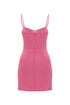 Carnation Pink Corset Mini Dress