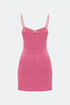 Carnation Pink Corset Mini Dress
