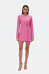 Carnation Pink Double- Breasted Jacket