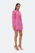 Carnation Pink Double- Breasted Jacket