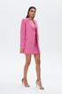 Carnation Pink Double- Breasted Jacket