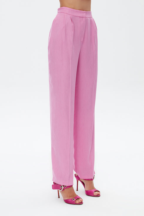 Taffy Pink Pleated Trousers