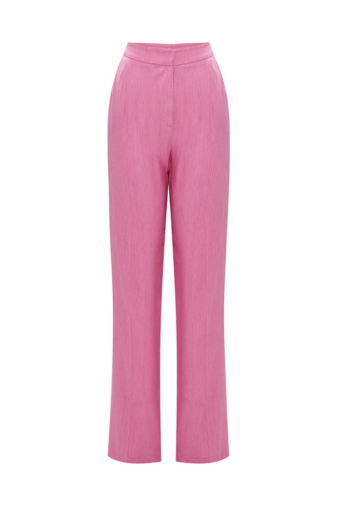 Taffy Pink Pleated Trousers