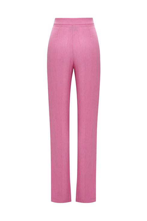 Taffy Pink Pleated Trousers