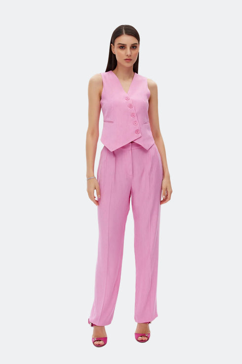 Asymmetic V-Neck Vest