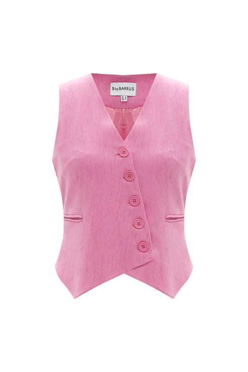 Asymmetic V-Neck Vest