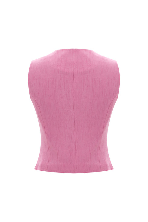 Asymmetic V-Neck Vest