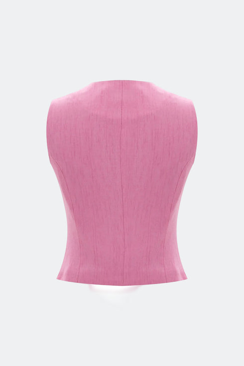 Asymmetic V-Neck Vest