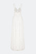 French Lace Wedding Dress With Decollete Chest And Back