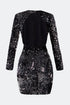 Sequin Backless Mini Dress