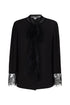 Chiffon Shirt With French Lace Detail